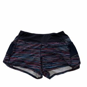 Athleta Women's Athletic Shorts with Black and Pink Stripes